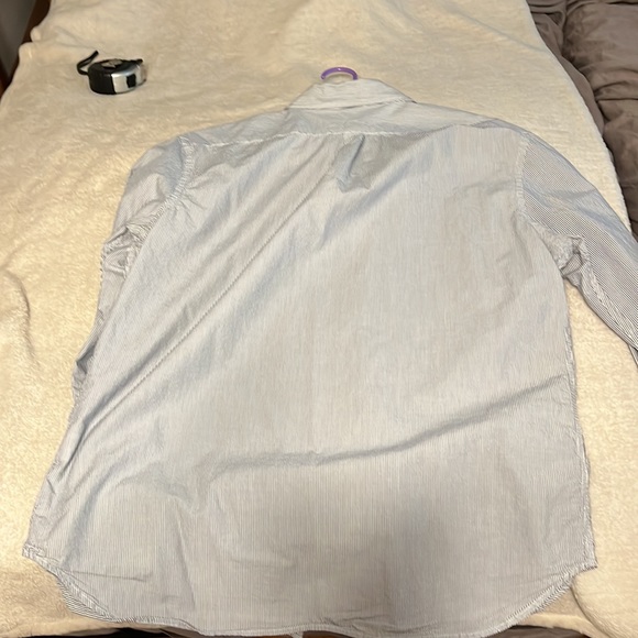 Blue striped old navy button down - Picture 3 of 4